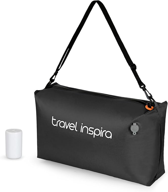 Vacuum Bags for Travel Luggage with Wireless Pump, Compression Bags for Carry On Suitcases and Backpack, Vacuum Seal Packing cube for Cloth Packing (1PC + PUMP)