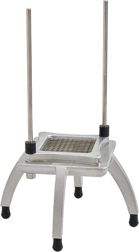 Commercial XL Vegetable Dicer and Chopper, 1/2" Stainless Steel Dicer with 4.25" Large Square Cutting Area, NSF Certified for Restaurants (29A-011-1/2)