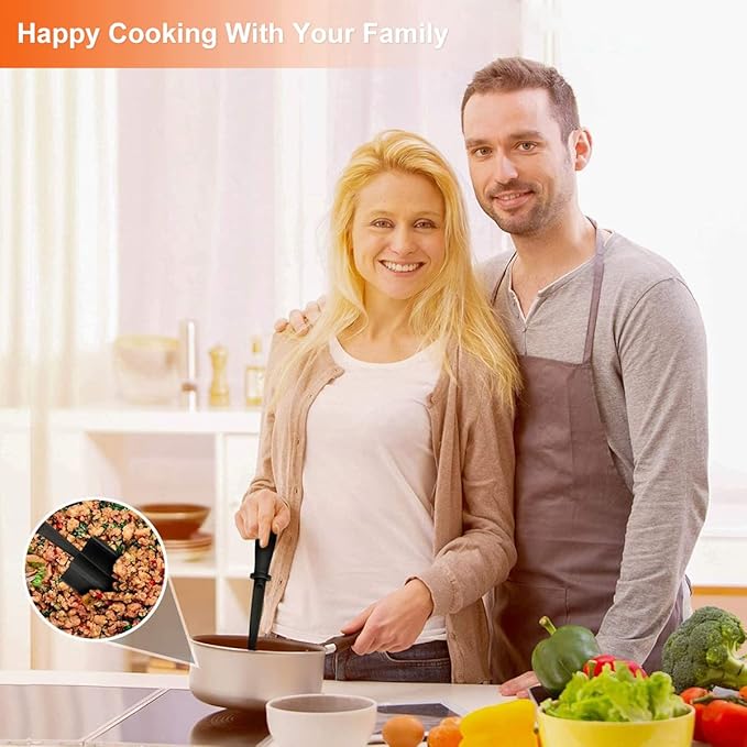 1Pcs Nylon Beef Smasher Heat Resistant Non Stick Meat Masher Tool Practical Ground Beef Smasher Reusable for Cooking