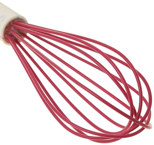 Trudeau White Confetti Silicone Whisk, 10"