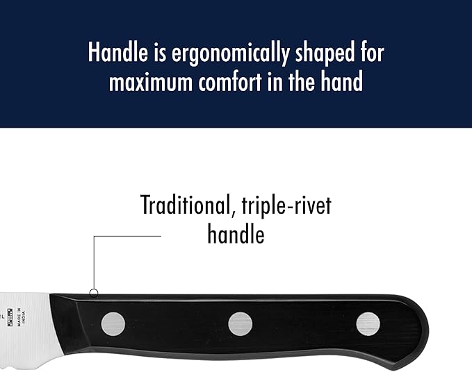HENCKELS Solution Razor-Sharp 2-Piece Utility Knife Set, German Engineered Knife Informed by over 100 Years of Mastery, Stainless Steel