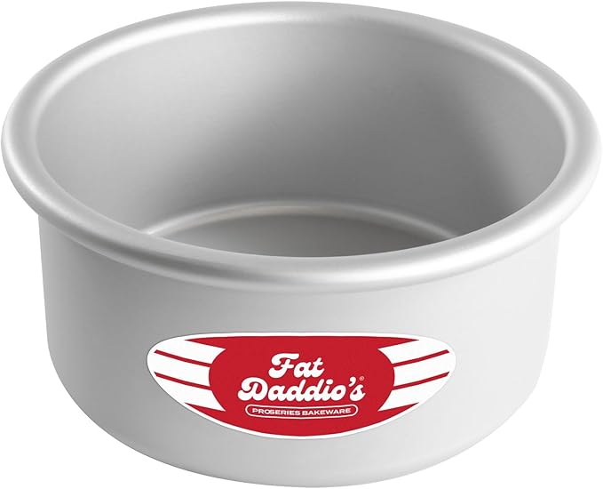 Fat Daddio's PRD-63 Anodized Aluminum Round Cake Pan, 6 x 3 inch