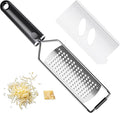 Cheese Grater with Non-Slip Handle, Lemon Zester, Extra Coarse Grater, 12in x 2.5in