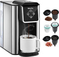 Mecity Coffee Maker 3 in 1 Single Serve Coffee Machine, Compatible with K cup Capsules, Instant Coffee Pot, Tea maker, 6,8,10 Oz Cup, Removable 50 Oz Water Reservoir, 120V 1150W