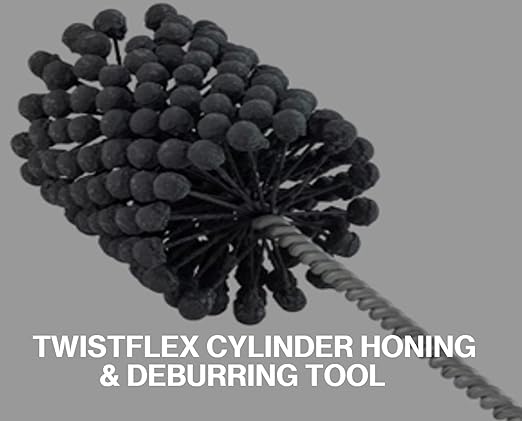 TwistFlex 3-3/4” 95mm 320 Grit Silicon Carbide Cylinder Hone 90-95mm, Bores 3.54”-3.75”, KTM525 2003-05, DR-Z 400SM 2005-09, TRX 450S/ES 4X4 Foreman 98-2004, YFZ450 2004-09, Sportsman 500 4X4 1996-05