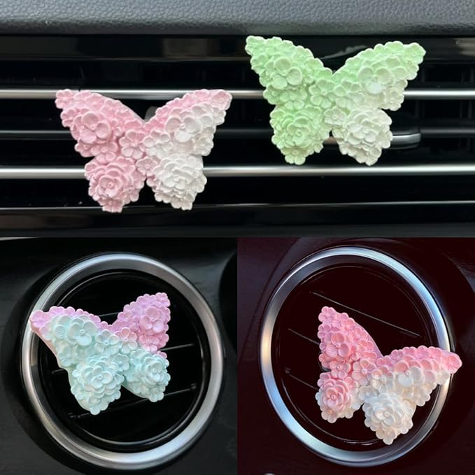 Flower Butterfly Candle Mold, Floral Silicone Mold, Animal Plant Resin Mold for Soap Soy Wax Epoxy DIY Handcraft Home Ornaments Wedding Party Home Decoration (Flower Butterfly)