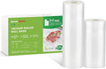 Bonsenkitchen Vacuum Sealer Bags Rolls, 11in x 50ft & 8in x 50ft Durable Food Sealer Bags, Commercial Grade, Heavy Duty, BPA Free, Seal a Meal, Great for Food Storage & Sous Vide Cooking, VB25