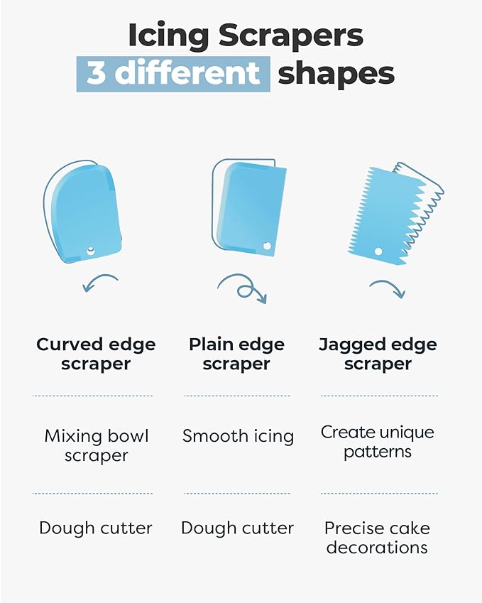 Kootek 71PCs Cake Decorating Kit, Baking Supplies Tools - Includes Cake Stand Turntable, 12 Icing Piping Tips Set, 2 Frosting Spatulas, 3 Scrapers, 50+2 Piping Bags, Coupler, Video Tutorial, Booklet