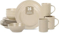 Stone Lain Orbit 16-Piece Dinnerware Set Stoneware, Beige