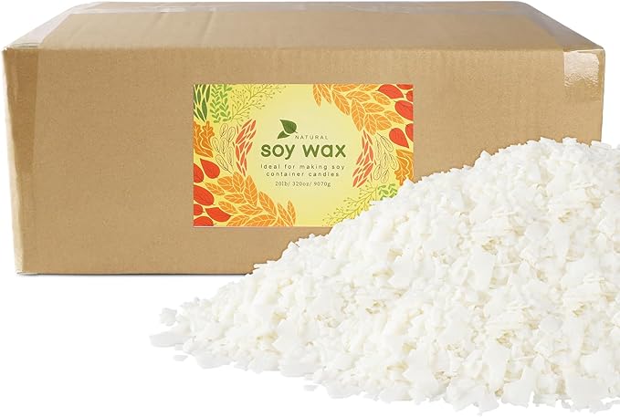 Pure Soy Wax for Making Candle - Pure Nature DIY Soy Wax Flakes -20 Pound Bag…