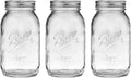 Ball Regular Mouth Glass Mason Jars with Lids and Bands, Used for Canning, Pickling, Juice, Jam, Jelly, Quart Size 32 Ounce (Pack of 3)