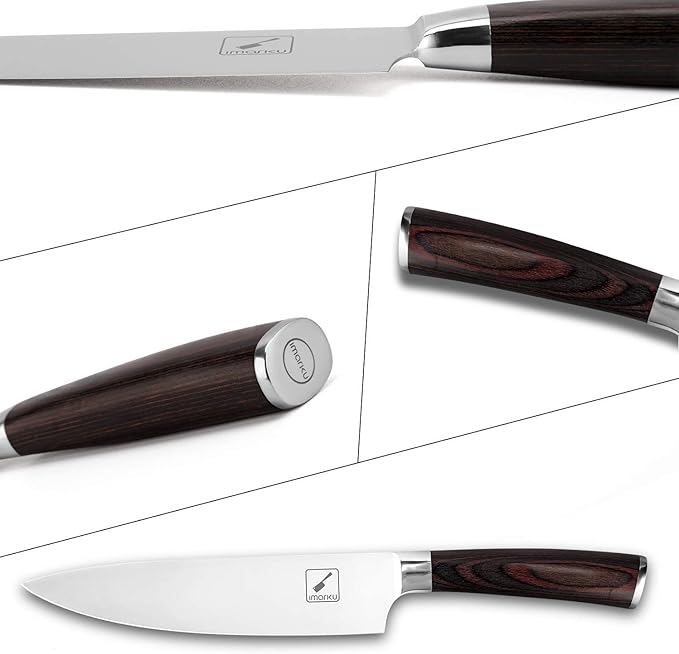 imarku Chef Knife 8 inch, High-Carbon Stainless Steel Pro Kitchen Knife with Ergonomic Handle and Gift Box, Chef's Knives for Professional Use, Gifts for Men and Women