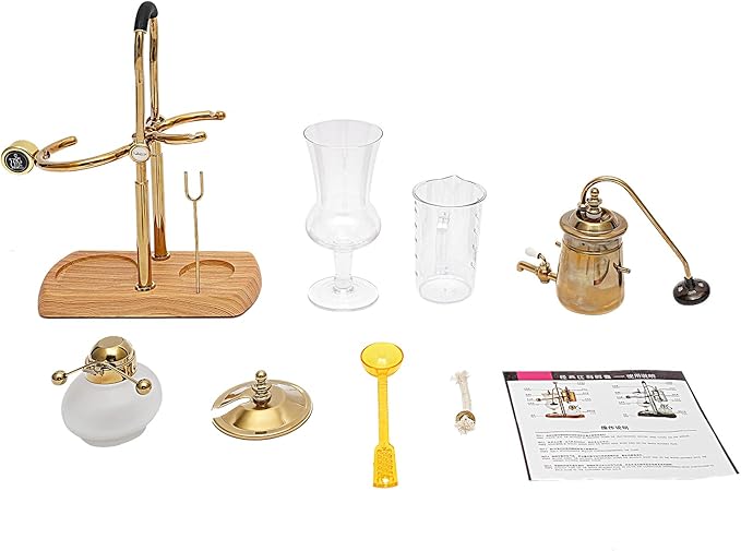 Balance Siphon Coffee Maker, Belgian Royal Coffee Machine Vacuum Brewing System, Gravity Vintage Coffee Makers, Manual Free-Standing Caffeic Machine, Capacity 400ml/13.53oz