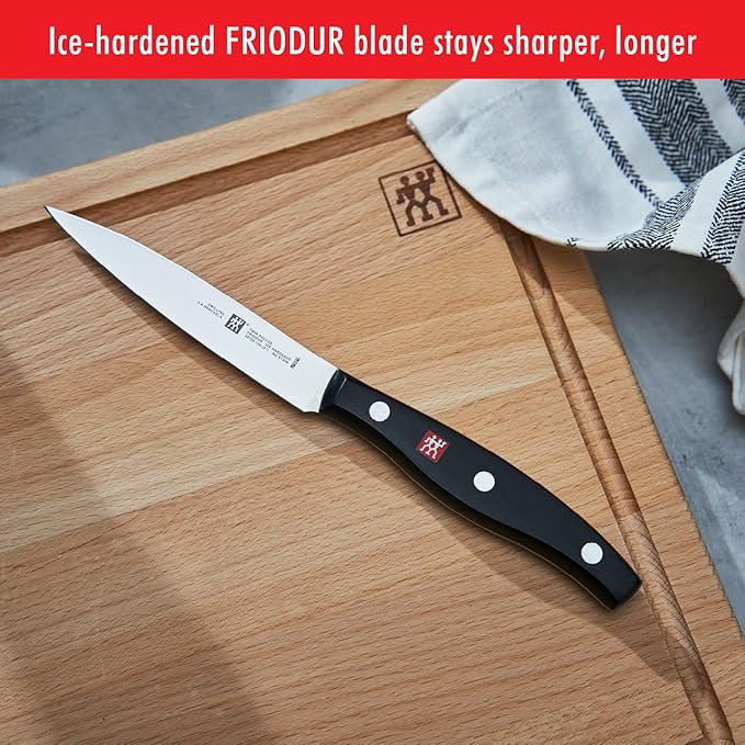 ZWILLING Twin Signature 11-Piece German Knife Set with Block, Razor-Sharp, Made in Company-Owned German Factory with Special Formula Steel perfected for almost 300 Years, Dishwasher Safe
