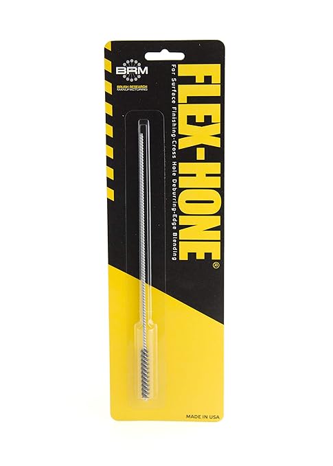 Brush Research BC6M32 FLEX-HONE®, 0.236" (6mm) Diameter, 320 Grit, Silicon Carbide, For Mild Steel, Stainless Steel, Cast Iron and Softer Ferrous Materials