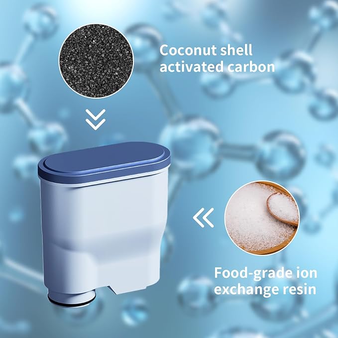 Coffee Machine Water Filter Compatible with Philips AquaClean CA6903, Water Filter for Fully Automatic Coffee Machines Dedicated Anti-Lime Scale Water, 4PCS