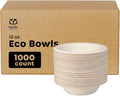 GUSTO [Case of 1,000 12 oz Heavy-Duty 100% Compostable Kraft Paper Soup Bowls – Eco-Friendly Disposable Sugarcane (Formerly Comfy Package)