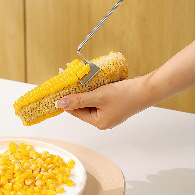 Corn Peeler 3 Pcs Stainless Steel Corn Peeler and Stripper Tool Set Upgraded Corn Stripper for Corn on the Cob,Peel Corn Cob Separator Quick,Gift for Women Home Dining Enthusiasts Gadget (3 Pcs)