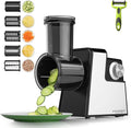 Electric Cheese Grater, 5 in 1 Salad Maker with Stainless Steel Blades, 350W Electric Slicer Shredder/Slicer, Electric Salad Machine for Cheeses, Fruits, Vegetables