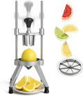 Commercial Easy Wedger Lemon Cutter Fruit Orange Lime Slicer 8 Section 304 Stainless Steel Blade Vegetable Tomatoe Potatoe Chopper Dicer for Home Bar Restaurant