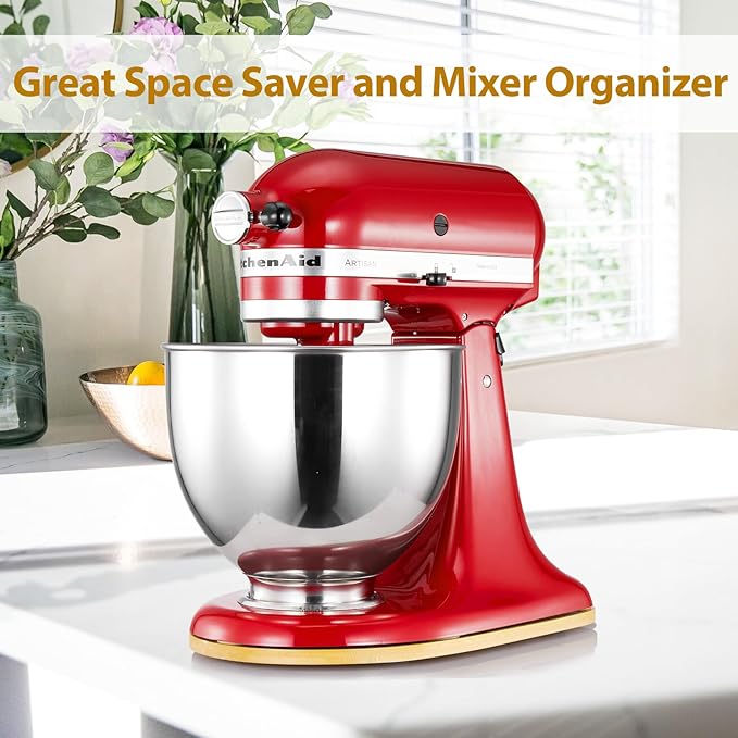 Mixer Mat Slider for KitchenAid 4.5-5 Qt Tilt Head Stand Mixer - Bamboo Kitchen Appliance Sliding Tray Mixer Mover Slider Board Compatible with Kitchen aid 4.5-5 Qt Stand Mixer, KitchenAid Artisan