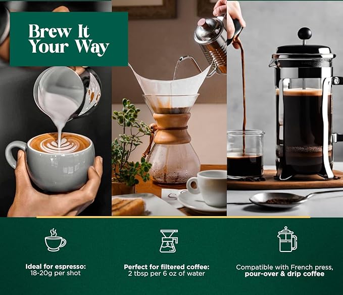 Samarian Coffee Medium Roast – Colombian Single-Origin Arabica – Specialty Ground Coffee with Citrus & Floral Notes – Smooth & Aromatic – For Pour Over, French Press, Chemex, V60 – 12oz Bag
