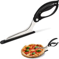 Loftern Pizza Scissors - Non-Stick Pizza Scissors with Firm Grip Base - Food Grade Stainless Steel Pizza Cutter - 5-in-1 Food Slicer & Pizza Server - Durable, Safe & Mess Free