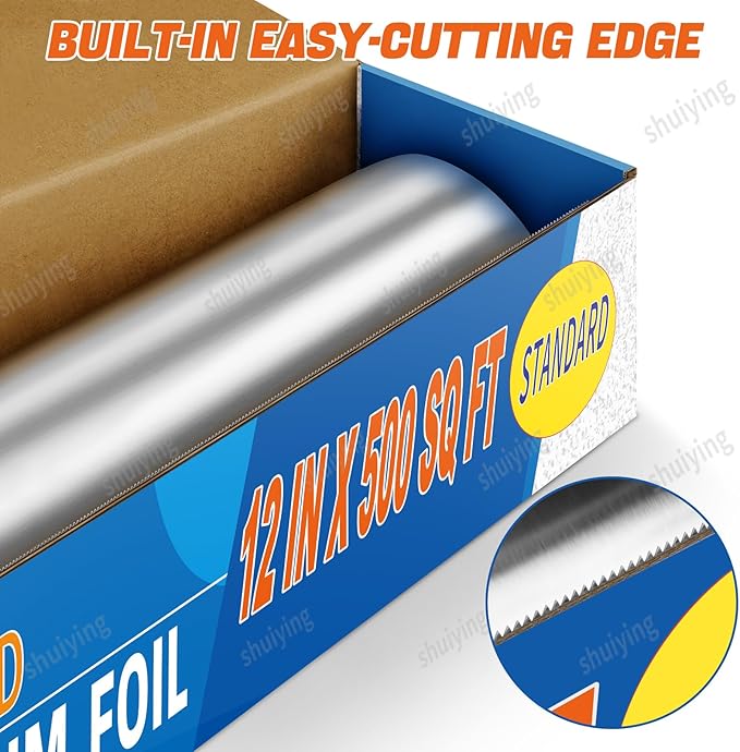 Standard Aluminum Foil 500 Sq Ft(12 In Wide), Pack of 1