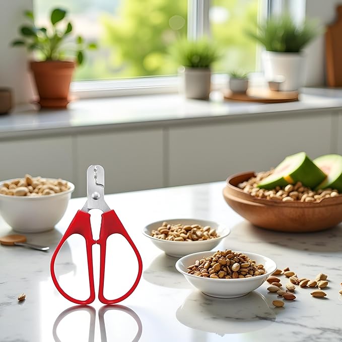 Red Melon Seed Cracker Plier, Sunflower Seeds Plier Opener - Seed Cracker Sheller Opener Peeling Pliers for Melon Seeds, Small Nuts, Specialty Tools and Gadgets Kitchen Utensils and Gadgets