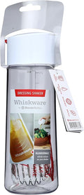 Whiskware Tritan Plastic Salad Dressing Bottle with BlenderBall Whisk, Leak Proof Salad Dressing Shaker Bottle for Fresh, Homemade Dressings