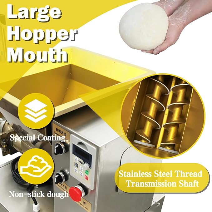 TECHTONGDA Commercial Dough Divider Electric Quantitative Dough Cutter 1-500g Pneumatic Dough Machine Pastry Dough Lump Spacer