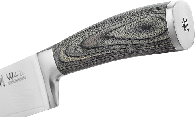 Wakoli EDIS Damascus 5-Piece Knife Set – Japanese Style Kitchen Knives | Genuine Damascus Steel Blades with VG10 Core | Ergonomic Micarta Handles | Professional Chef Knife Set in Gift Box