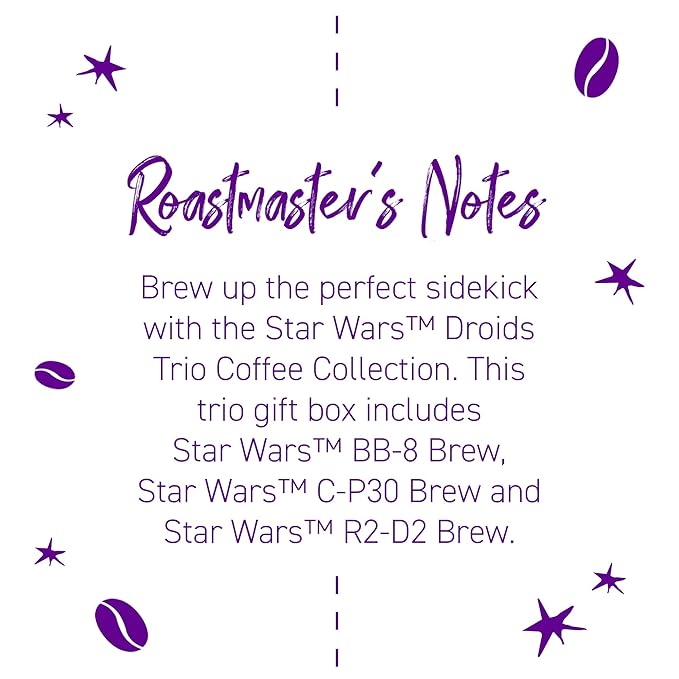 Joffrey's Coffee - Droids™ Trio Collection, STAR WARS Licensed Coffee Collection, Artisan Medium Roast, Brew or French Press (Ground, 11oz)