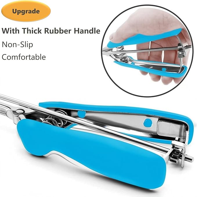 Mini Cookie Scoop, 2Tsp/10ml/0.34oz Cookie Scoops for Baking, 18/8 Stainless Steel Cookie Scooper for Baking, Cookie Dough Scoop with Non-slip Grip (Blue)