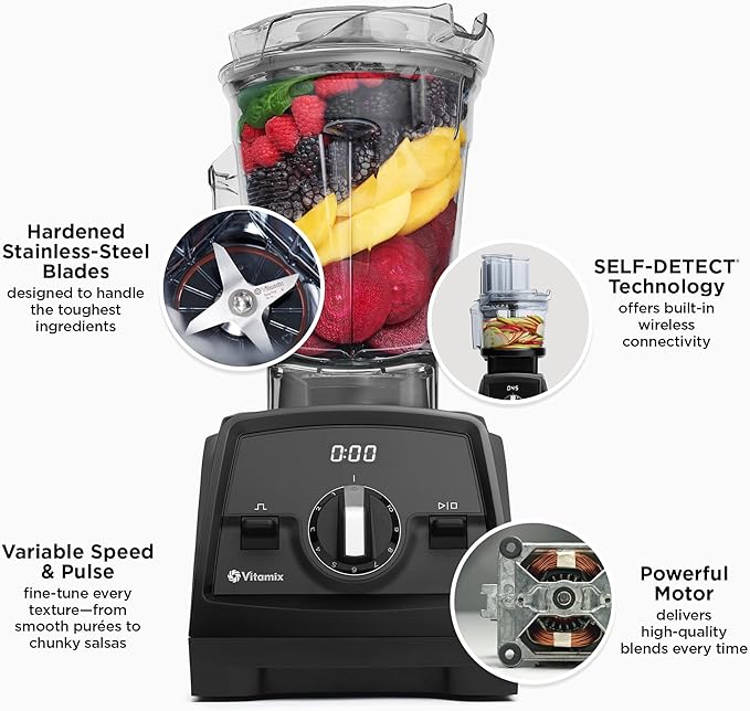 Vitamix Venturist Pro Blender, Professional-Grade, 64 oz. Low-Profile Container, Slate (Renewed Premium)