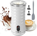 Milk Frother, Paris Rhône 4-in-1 Milk Steamer and Frother, Hot & Cold Foam Milk Warmer with Temperature Control, Auto Shut-Off Frothers for Coffee, Latte, Cappuccino, Macchiato