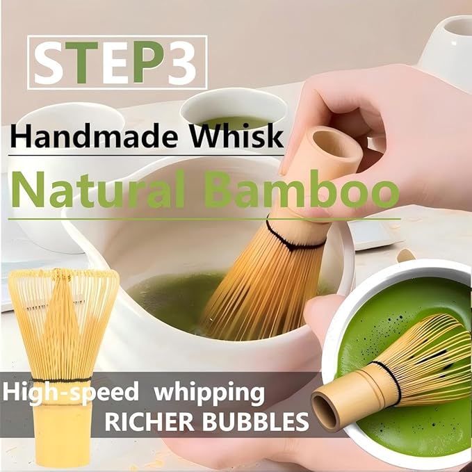 Matcha Whisk Holder Matcha Chasen Whisk Stand Ceramic Holder fit for Traditional Japanese Tea Ceremony Starter (Cyan)