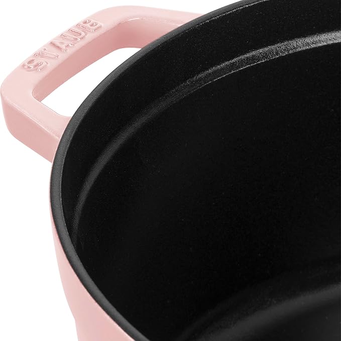 Staub Cast Iron Round Cocotte 5.5-quart-Peony Pink