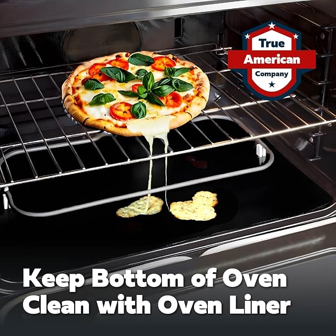Cooks Innovations MADE IN USA Non-Stick Oven Protector Mat - Heavy Duty Nonstick Oven Rack Liners to Protect Convection, Electric, Gas, & Microwave Ovens - BPA & PFOA Free Heat Resistant Baking Mat