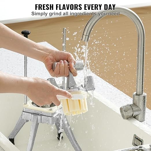 VEVOR Commercial Vegetable Fruit Chopper 3/8″ Blade Heavy Duty Professional Food Dicer Kattex French Fry Cutter Onion Slicer Stainless Steel for Peppers Potato Mushroom, Sliver