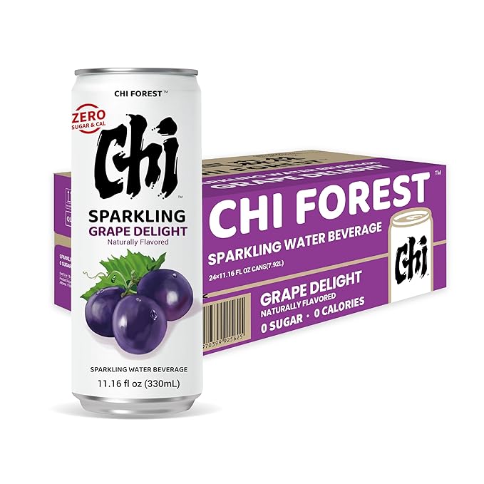 CHI FOREST Grape Delight sparkling water, 0 Sugar 0 Carolies, 11.16 fl oz* 24