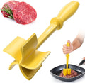 5-Curve Blade Meat Masher for Ground Beef, Heat Resistant Hamburger Chopper, Non-Stick Mix and Chop Kitchen Tool