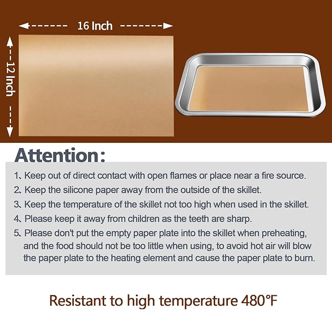 200PCS Thickened Precut Parchment Paper Sheets, 12×16 In Heavy Duty Non-Toxic & Unbleached Parchment Baking Paper for Baking, Grilling, Non-Stick & Comes in Convenient Packaging, Brown
