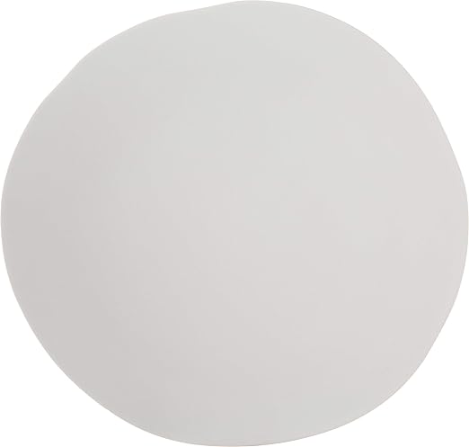 Carlisle FoodService Products Ridge Reusable Plate Rimless Plate for Home and Restaurant, Melamine, 11 Inches, Cement