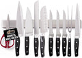 GORILLA GRIP Stainless Steel Magnetic Knife Holder for Wall, 18 Inch, Multi-Purpose Magnet Bar for Knives, Tools, Art Supplies, Heavy Duty Strip Holds Up to 6 lbs, Kitchen Organizer, Drilling Required