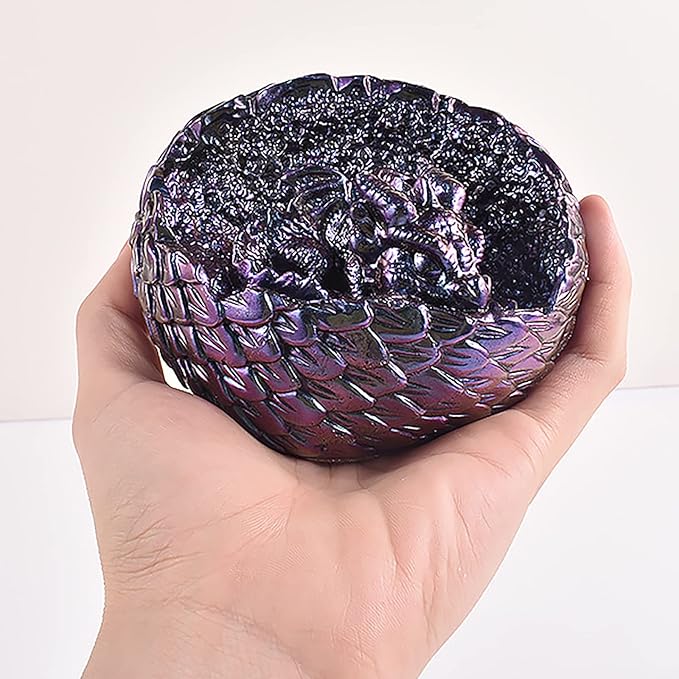 Dragon Egg Molds Dinosaur Resin Mold - Resin Casting Silicone Molds for Home Decor & Candle Making Wave Spiral Mold