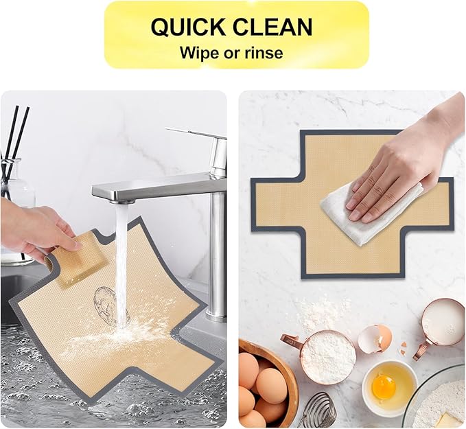 2 Pcs Thickened Silicone Bread loaf pan liners for baking bread 9x5，Silicone Baking Mat for 9x5 Inch Loaf Pan, Nonstick & Reusable, Easy to Clean, High-Temp Resistant (Black and Red)