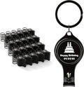 100pcs Personalized 4 in 1 Multi Function Bottle Opener, Nail Clipper, Wedding Favors Brewery, Private Customized, Black, Multitool Gifts for Men
