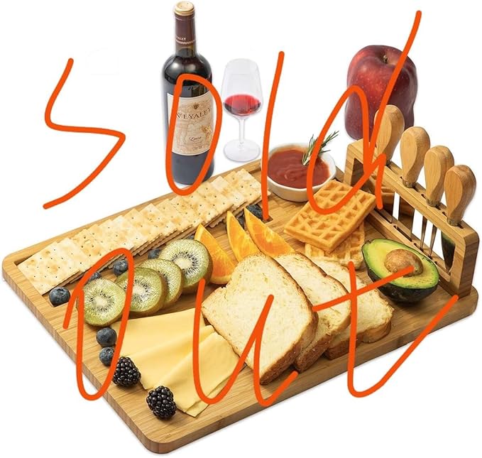 Cutting Board Wood Chopping Board Double Sided Charcuterie Boards Serving Board Kitchen Essential House Warming Hostess Host Gift Serving Tray for Christmas Wedding Birthday Anniversary Amber Brown
