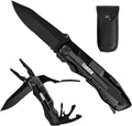 Gift for Dad/Men/Kids, Multitool Pocket Knife with Switch Blades, Can Opener, Wire Cutter, Plier Screwdrivers, Fishing Knife for Camping Hunting